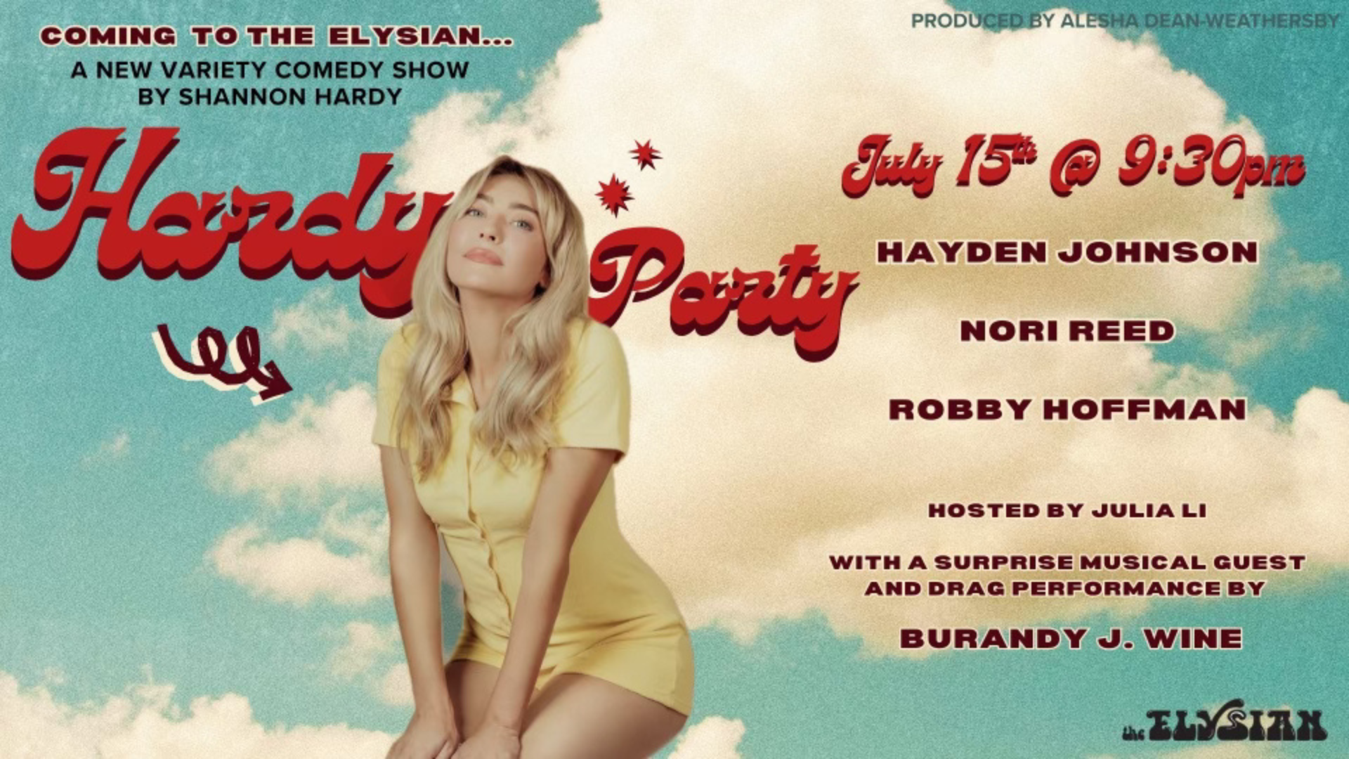 Hardy Party with Robby Hoffman, Nori Reed & Hayden Johnson — The
